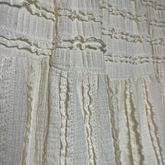 GLG Textured Cream Maxi Skirt - Picture 3 of 6